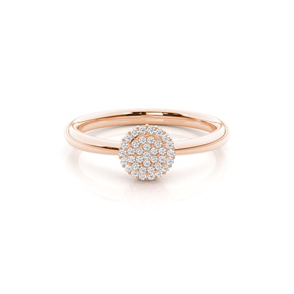 Rose Gold Promise Diamond Rings