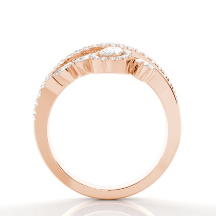 Rose Gold Statement Diamond Rings