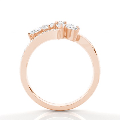 Rose Gold Statement Diamond Rings