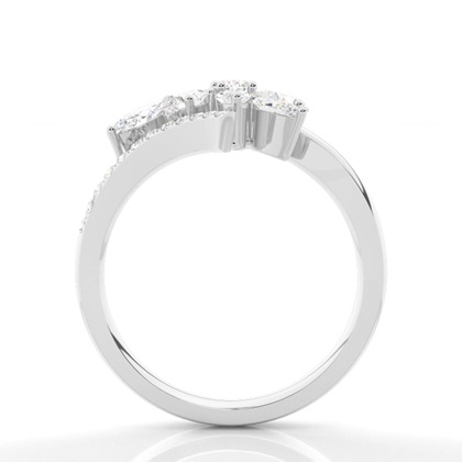 Micro Pave Setting Round Diamond Fashion Ring