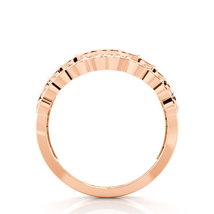 Rose Gold Diamond Cluster Rings