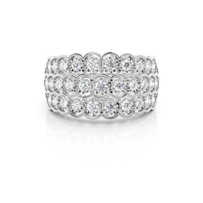 Silver Anniversary Diamond Rings