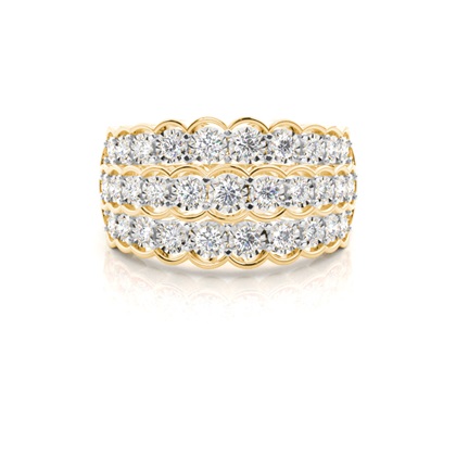 Yellow Gold Anniversary Diamond Rings