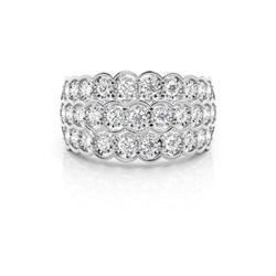 Illusion Setting Round Diamond Fashion Ring