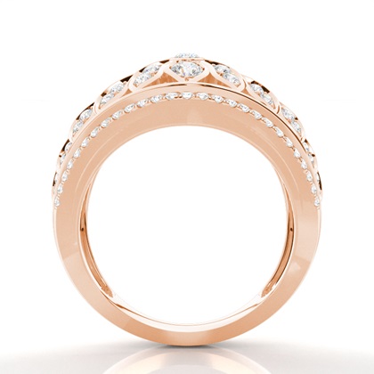 Rose Gold Statement Diamond Rings