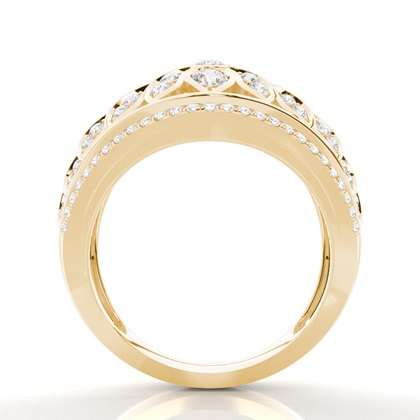Yellow Gold Statement Diamond Rings