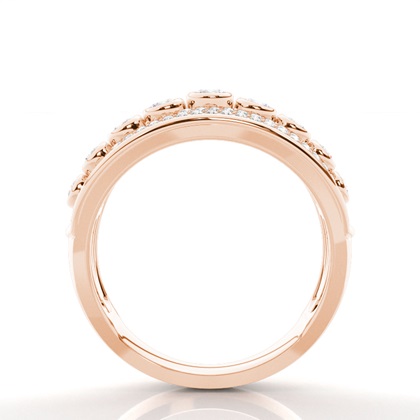Rose Gold Statement Diamond Rings