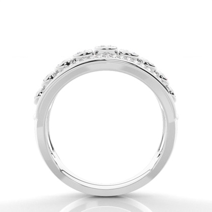 Full Bezel Setting Round Diamond Fashion Ring