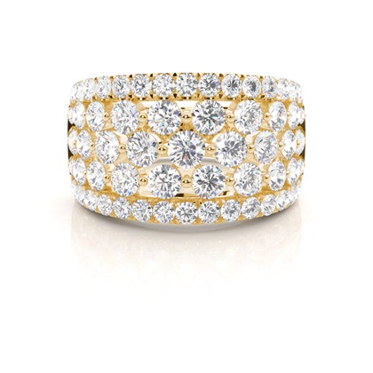 Yellow Gold Statement Diamond Rings