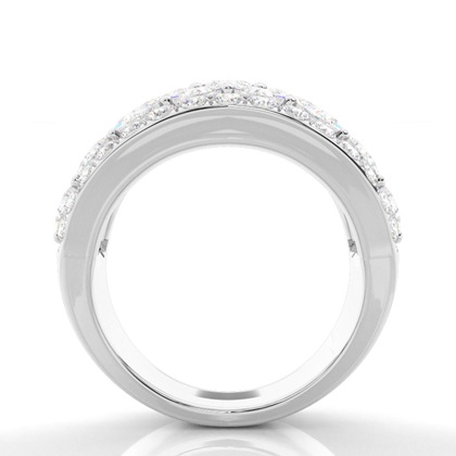Prong Setting Princess  Diamond Fashion Ring