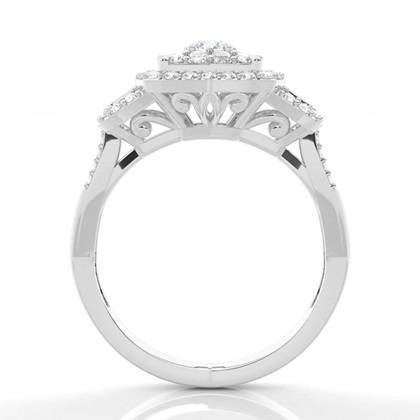 Platinum Diamond Cluster Rings