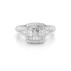 Prong Setting Round Diamond Fashion Ring  