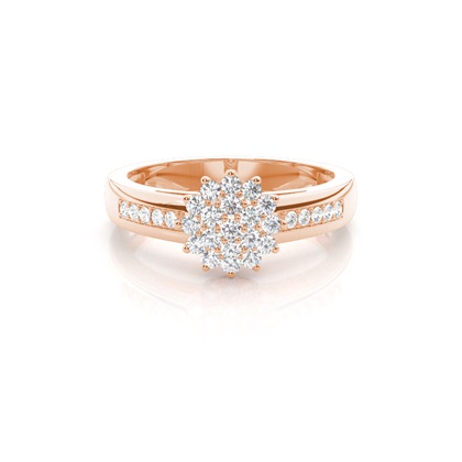 Rose Gold Promise Diamond Rings
