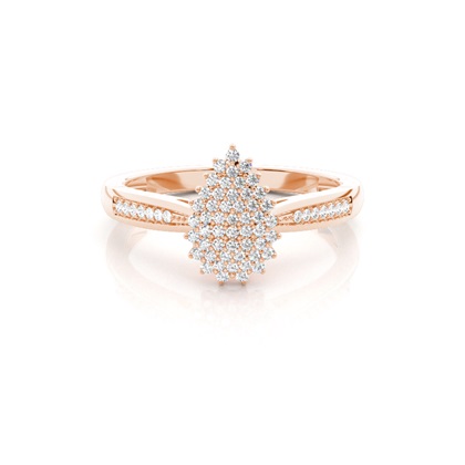 Rose Gold Promise Diamond Rings