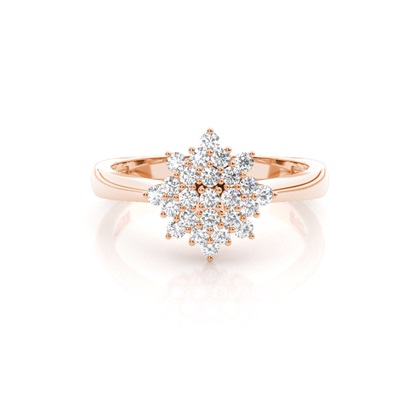 Rose Gold Promise Diamond Rings