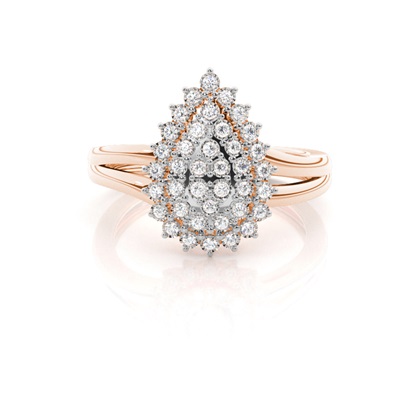 Rose Gold Promise Diamond Rings