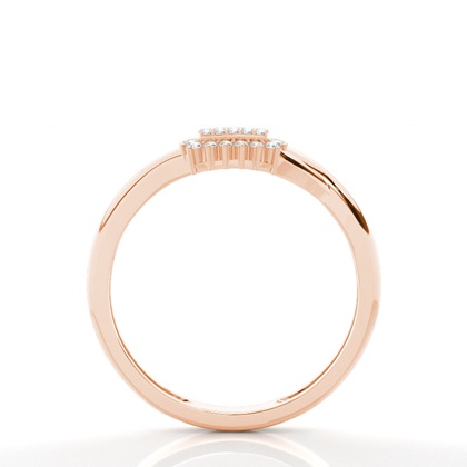 Rose Gold Diamond Cluster Rings