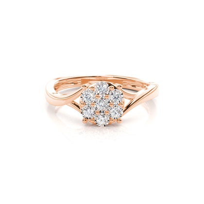 Rose Gold Promise Diamond Rings