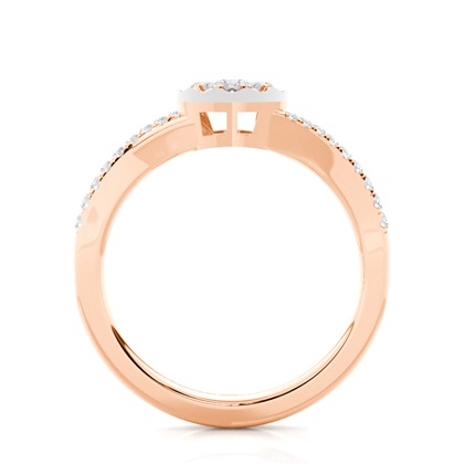Rose Gold Promise Diamond Rings