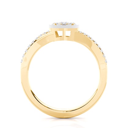 Yellow Gold Promise Diamond Rings