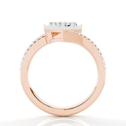 Rose Gold Promise Diamond Rings