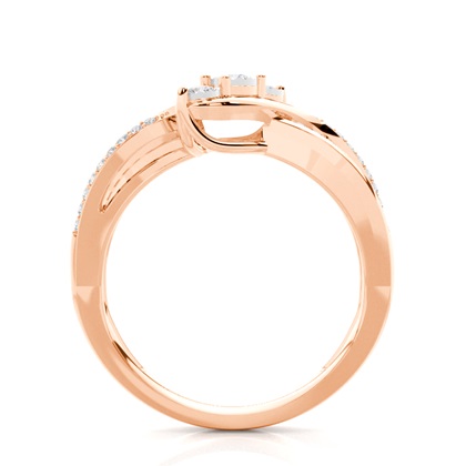 Rotgold Ringe für den Alltag Diamantringe