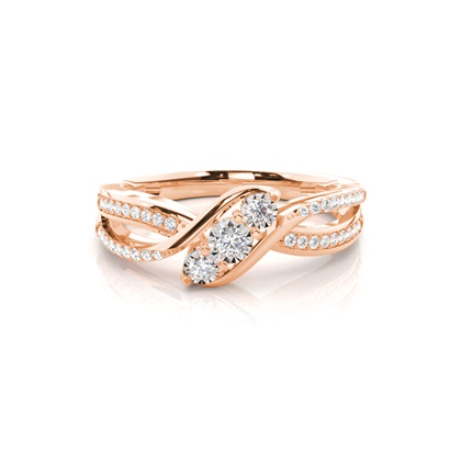 Rose Gold Everyday Diamond Rings