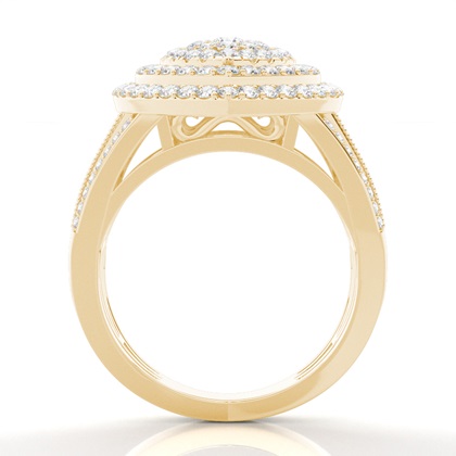 Yellow Gold Statement Diamond Rings