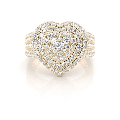 Yellow Gold Statement Diamond Rings