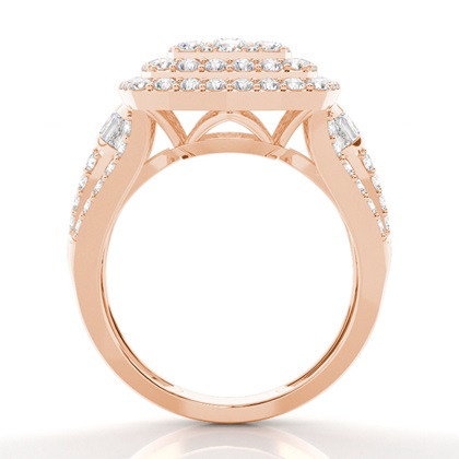 Rose Gold Statement Diamond Rings