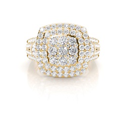 Baguette-Diamant-Modering in Mikro-Krappenfassung