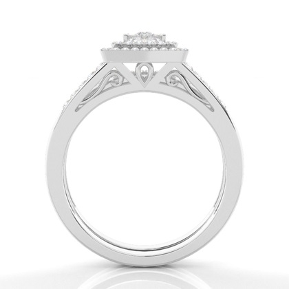White Gold Bridal Set Engagement Rings