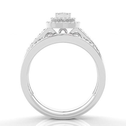 White Gold Bridal Set Engagement Rings