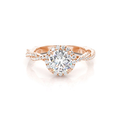 Rose Gold Diamond Engagement Rings