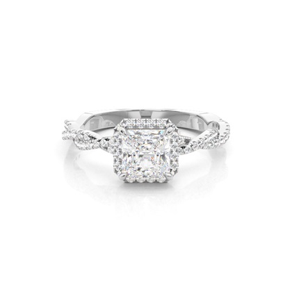 Asscher Diamond Engagement Rings