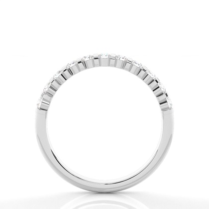 Diamant besetztes Ehering der halben Ewigkeit