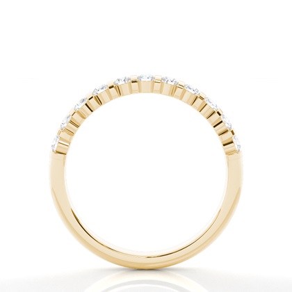 Diamant besetztes Ehering der halben Ewigkeit