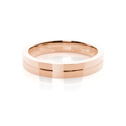 Groove Design Plain Mens Wedding Band
