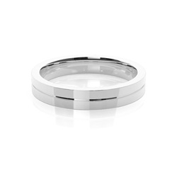Groove Design Schlichter Herren Ehering