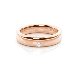 Solitär Diamant Studded Damen Ehering