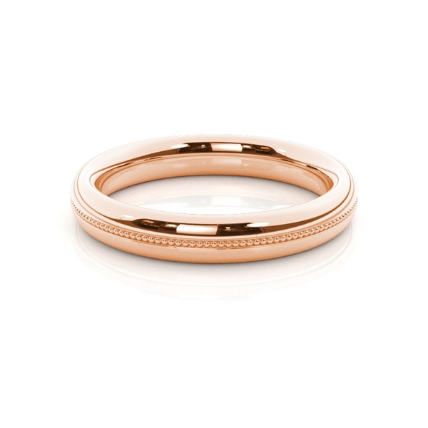 Court Profile Designer Comfort Fit Mens Wedding Band