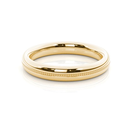 Court Profile Designer Comfort Fit Mens Wedding Band