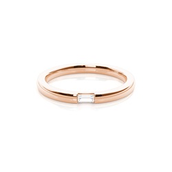 Baguette Diamond Studded Womens Wedding Band