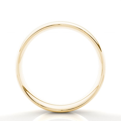 Low Dome Profile Comfirt Fit Mens Wedding Band
