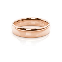 Low Dome Profile Comfirt Fit Mens Wedding Band
