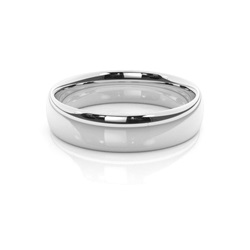 Low Dome Profile Comfirt Fit Mens Wedding Band