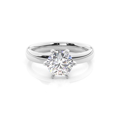 Round Diamond Solitaire Engagement Ring