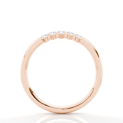 Women's Rose Gold Diamond Wedding Rings