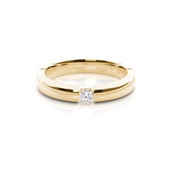Channel Set Solitaire Diamond Womens Wedding Band