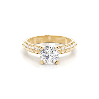 Round Lab Grown Diamond Engagement Rings